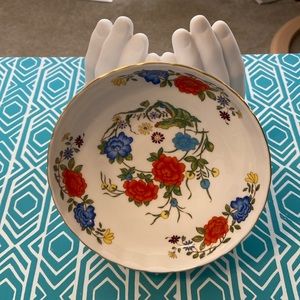 Vintage compote, famille Rose By Ainsley,John.